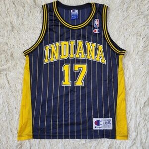 Chris Mullin Vintage Champion Basketball Jersey Indiana Pacers Size L14-16